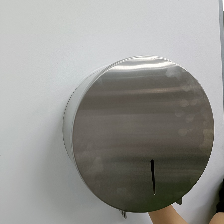 Hộp đựng giấy vệ sinh cuộn lớn. Hộp đựng giấy vệ sinh công cộng inox 304