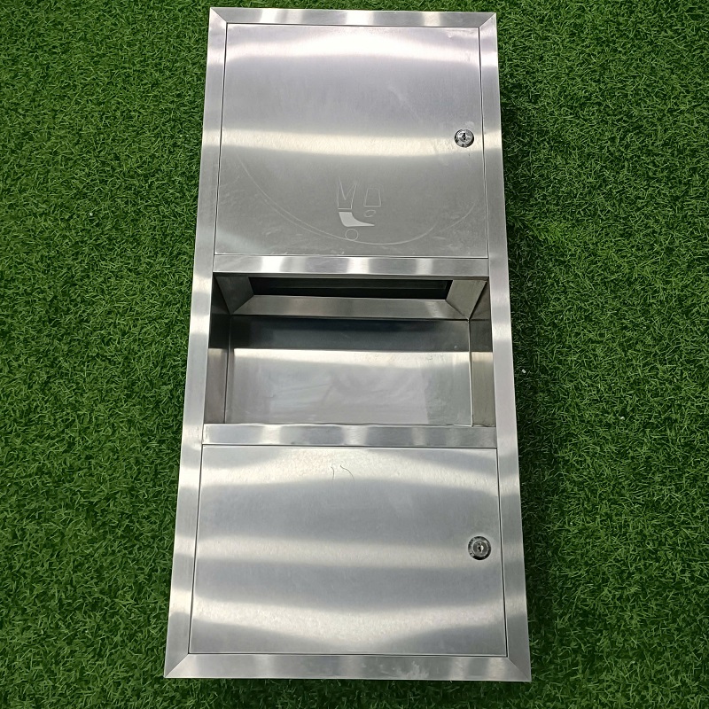 tủ đựng giấy và thùng rác kết hợp loại âm tường