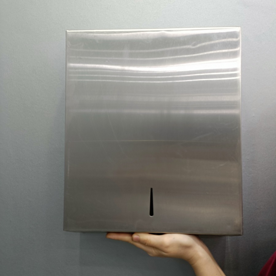 Hộp đựng giấy vệ sinh cuộn lớn. Hộp đựng giấy vệ sinh công cộng inox 304