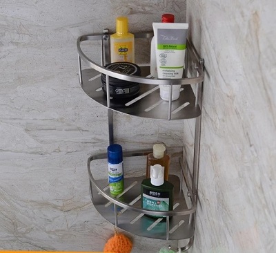 Kệ đựng mỹ phẩm phòng tắm inox 304