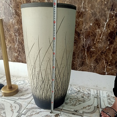 Chậu rửa mặt lavabo chân đứng ban công, ngoài trời