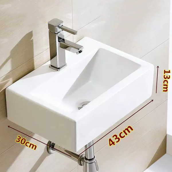 Chậu rửa mặt lavabo MN-C389| Chậu treo tường vuông nhỏ | MOONOAH Chậu Rửa Mặt Lavabo Mn-C389| Chậu Treo Tường Vuông Nhỏ | Moonoah