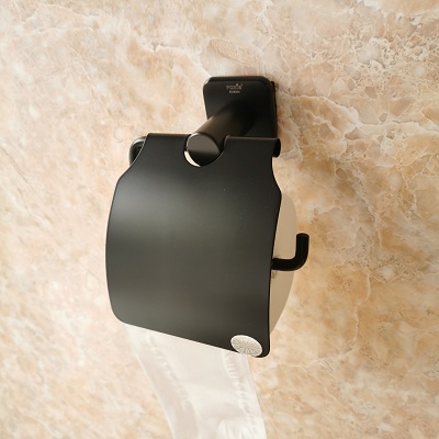 Khay để giấy vệ sinh  màu đen FX-6808D