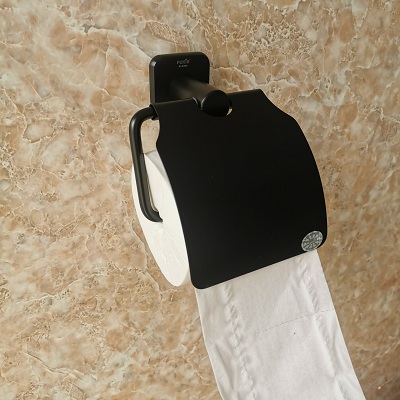 Khay để giấy vệ sinh  màu đen FX-6808D