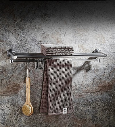 Vắt khăn giàn inox 304 thông minh gập xoay 90 độ MN-81002