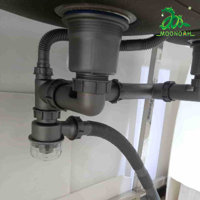 Xi phông ống thoát nước chậu rửa bát to chống tắc nghẽn, ngăn mùi hôi