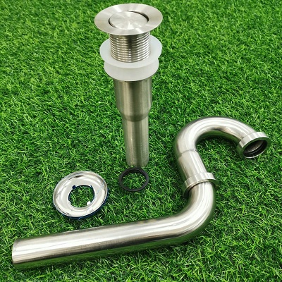 Bộ xiphong lật inox 304 cao cấp cho chậu lavabo