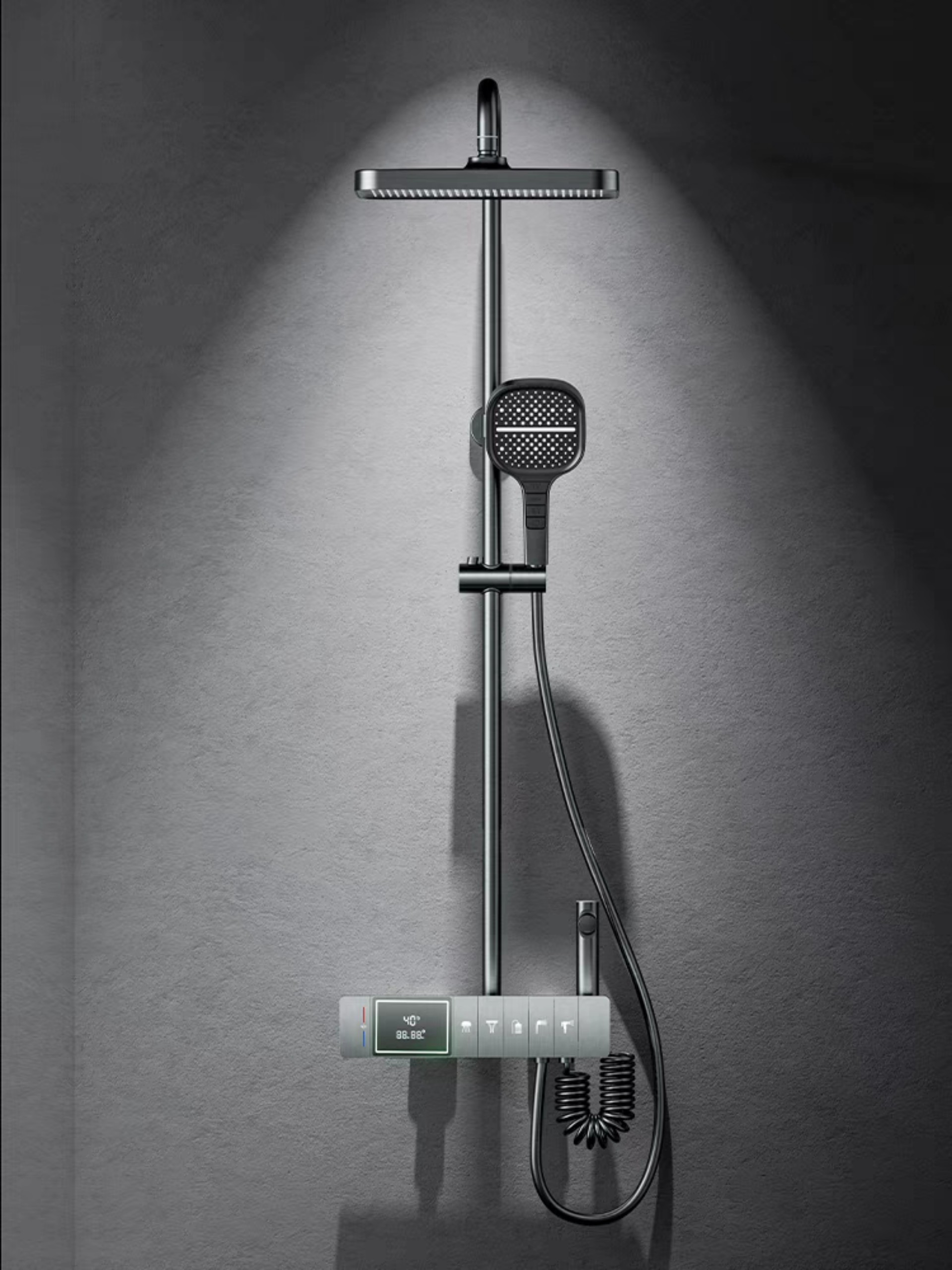 Sen cây điều chỉnh nhiệt độ màu ghi xám cao cấp GRÜNDER GR-SN570K