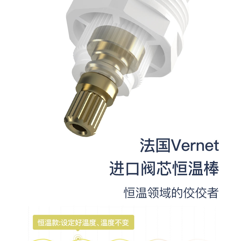 Sen cây điều chỉnh nhiệt độ màu ghi xám cao cấp GRÜNDER GR-SN952K