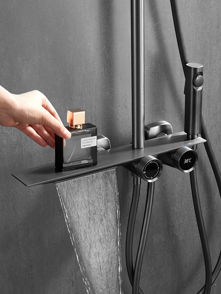 Sen cây ổn định hiển thị nhiệt độ màu ghi xám cao cấp GRÜNDER GR-SN962K