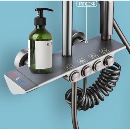 Sen cây điều chỉnh nhiệt độ màu ghi xám cao cấp GRÜNDER GR-SN960K