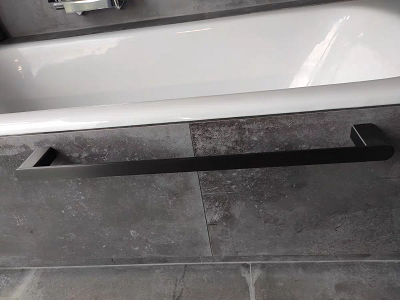 Thanh treo khăn nhà tắm mạ chân không màu ghi MN- 8801k