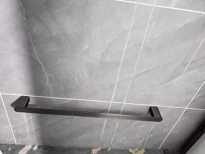 Thanh treo khăn nhà tắm mạ chân không màu ghi MN- 8801k