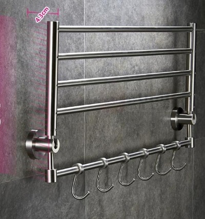 Vắt khăn giàn inox 304 thông minh gập xoay 90 độ MN-81002