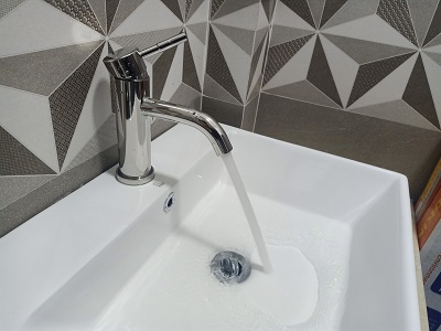 Vòi lavabo nóng lạnh inox 304 Bóng gương FX-523V