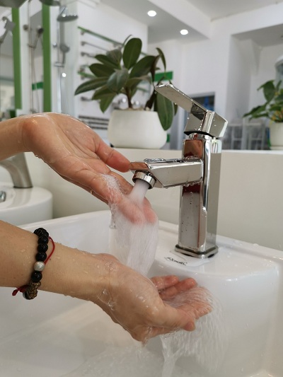 Vòi lavabo nóng lạnh  inox 304 FX-538V