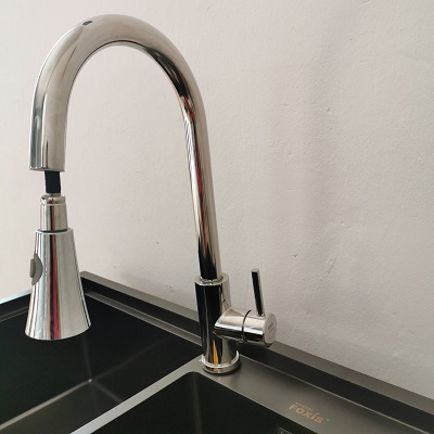 Vòi rửa bát dây rút FX-618C cho gian bếp hiện đại