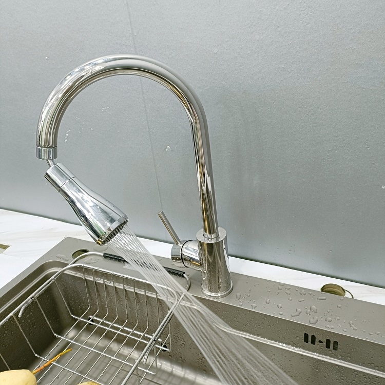 Vòi chậu rửa chén inox 304 GR-635-1G