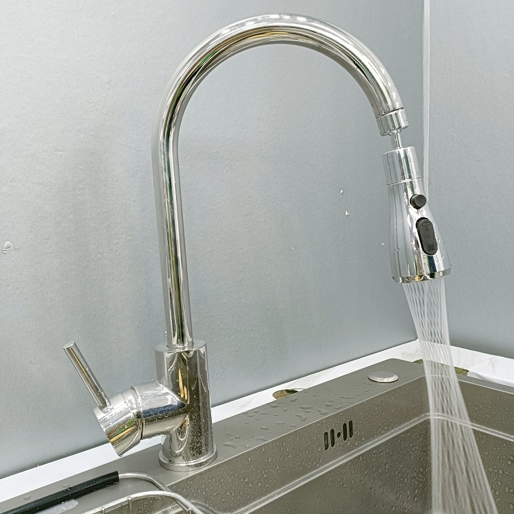 Vòi chậu rửa chén inox 304 GR-635-1G