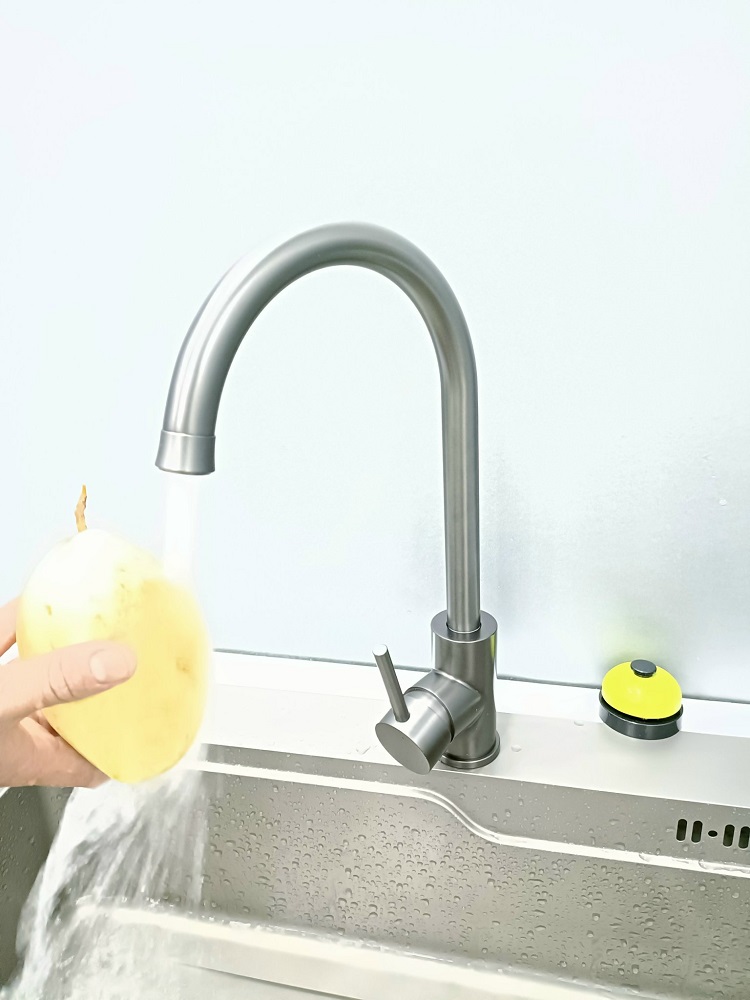 Vòi chậu rửa bát nóng lạnh GRÜNDER GR-635-1K