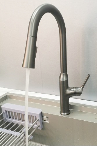 Vòi rửa bát dây rút mạ PVD cao cấp GR-VC580K