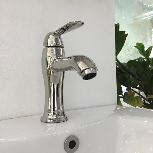 Vòi lavabo inox bóng MN-668G