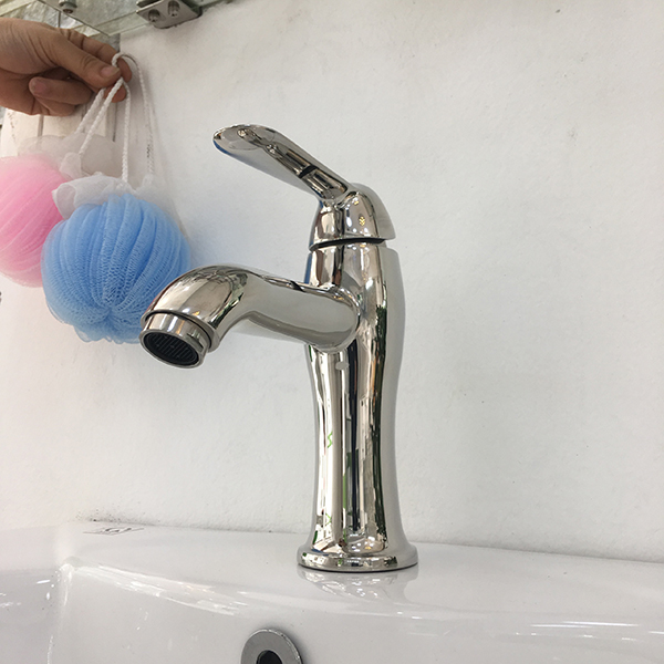 Vòi lavabo inox bóng MN-668G