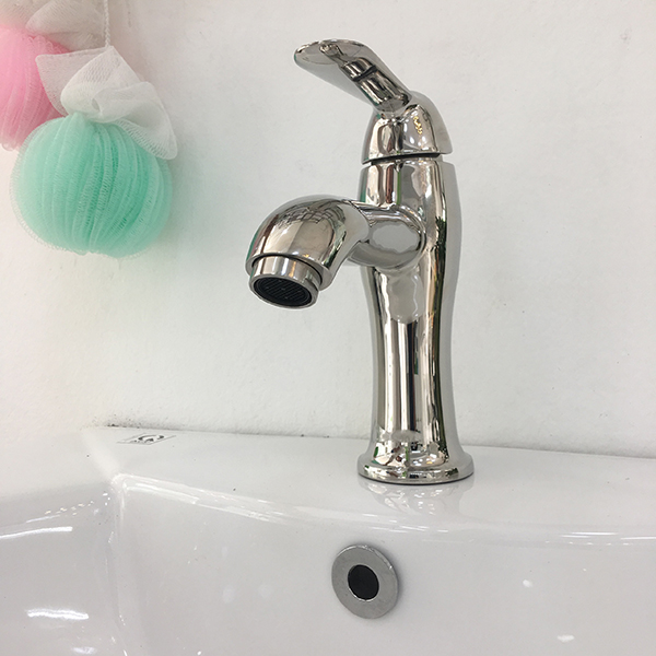 Vòi lavabo inox bóng MN-668G