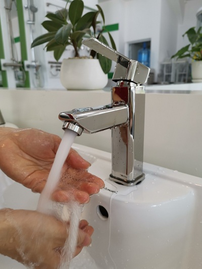 Vòi lavabo nóng lạnh  inox 304 FX-538V