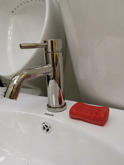 Vòi lavabo nóng lạnh inox 304 Bóng gương FX-523V