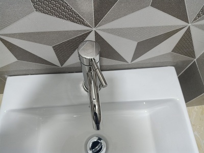 Vòi lavabo nóng lạnh inox 304 Bóng gương FX-523V