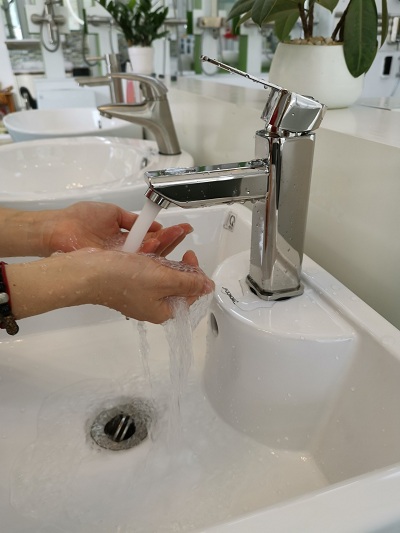 Vòi lavabo nóng lạnh  inox 304 FX-538V