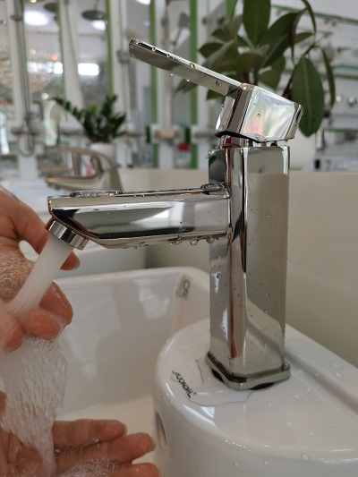 Vòi lavabo nóng lạnh  inox 304 FX-538V