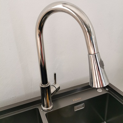 Vòi rửa bát dây rút FX-618C cho gian bếp hiện đại