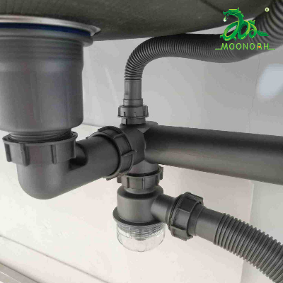 Xi phông ống thoát nước chậu rửa bát to chống tắc nghẽn, ngăn mùi hôi