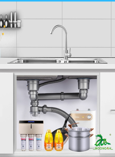 Xi phông ống thoát nước chậu rửa bát to chống tắc nghẽn, ngăn mùi hôi