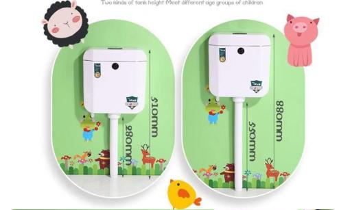 Xí xổm trẻ em màu trắng