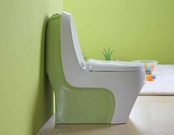 Bồn cầu trẻ em mầm non Moonoah màu xanh lá cao cấp