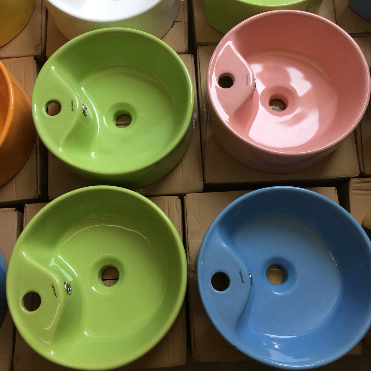 Chậu lavabo trẻ em Moonoah màu xanh lá MN- C228GR cho trường học mầm non
