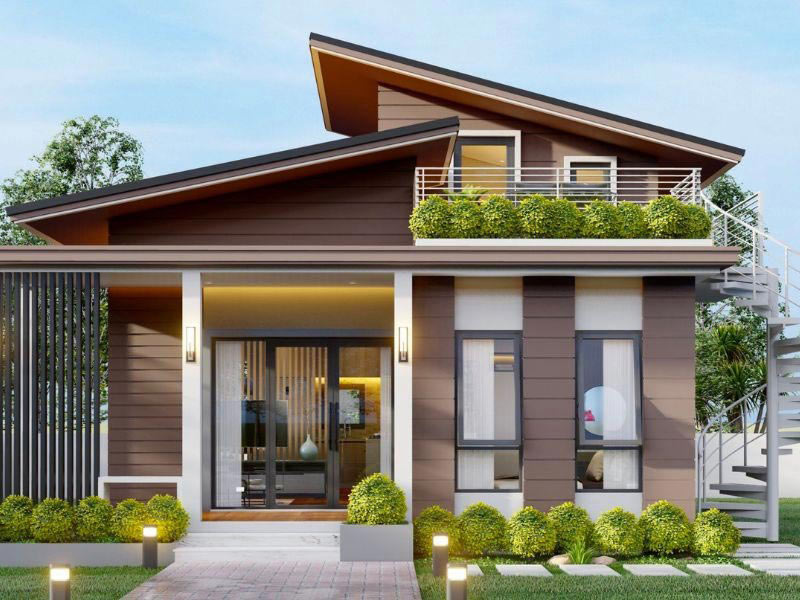 30+ mẫu nhà mái lệch hiện đại được ưa chuộng hiện nay