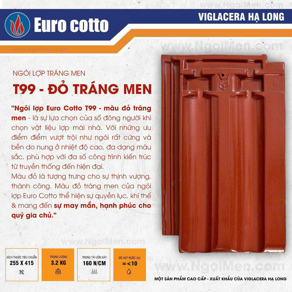 Ngói Euro Cotto Viglacera: Sự kết hợp giữa công nghệ hiện đại và thẩm mỹ châu Âu - Nâng tầm mái nhà với vẻ đẹp bền vững