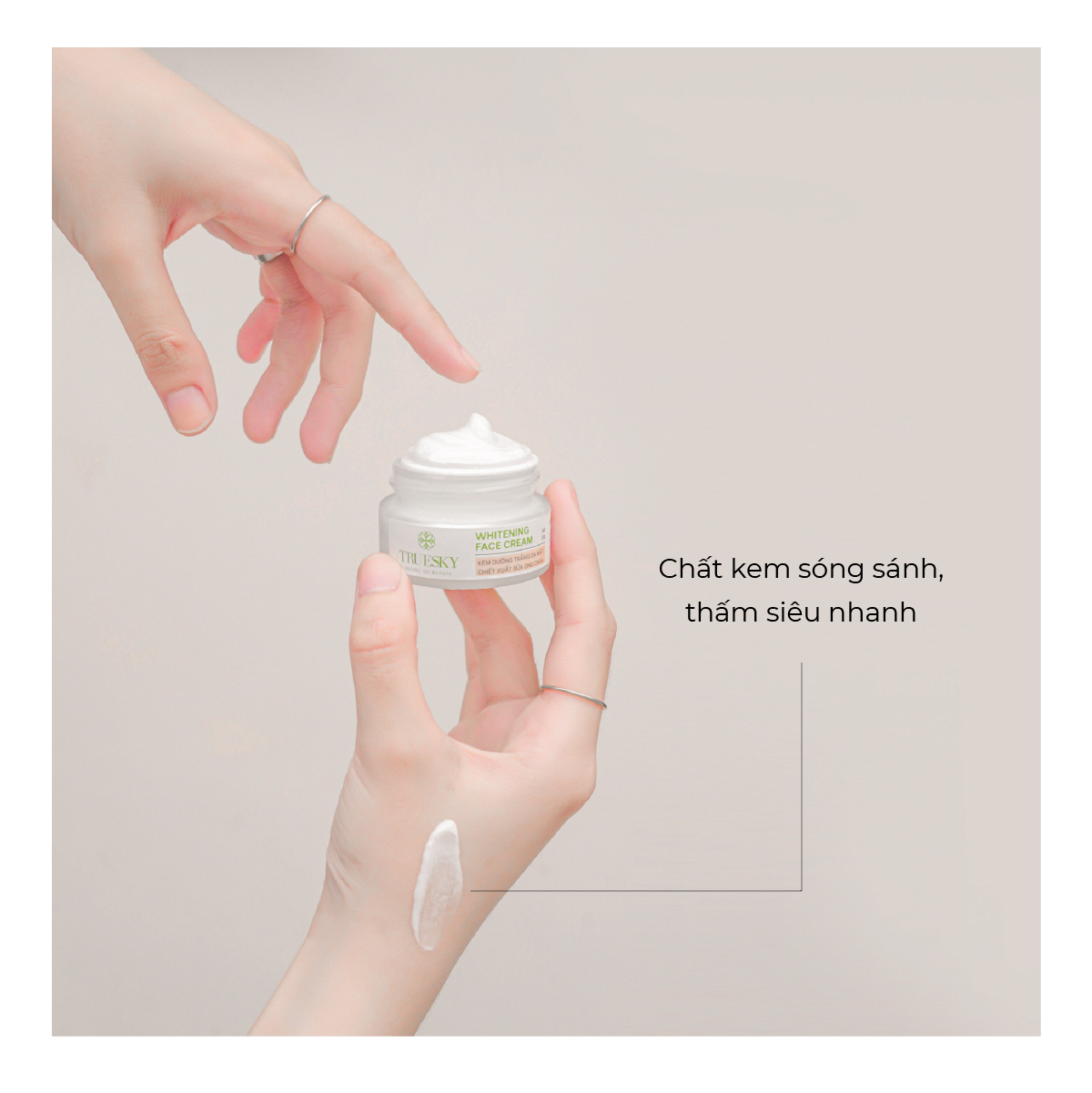 Bigsize - Kem dưỡng trắng da mặt Truesky Whitening Face Cream chiết xuất sữa ong chúa 30g