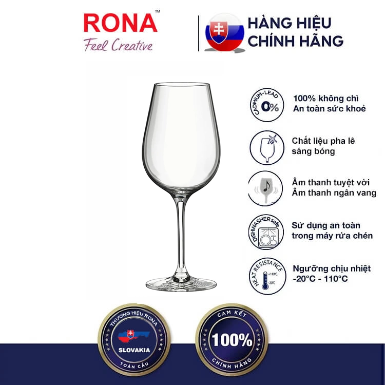 ly rượu vang invitation rona 540ml chính hãng
