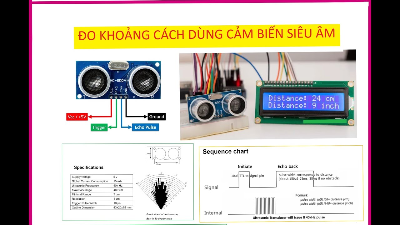 Trường hợp 1 - Ultimate 2.0 phát hiện khoảng cách bằng cảm biến siêu âm