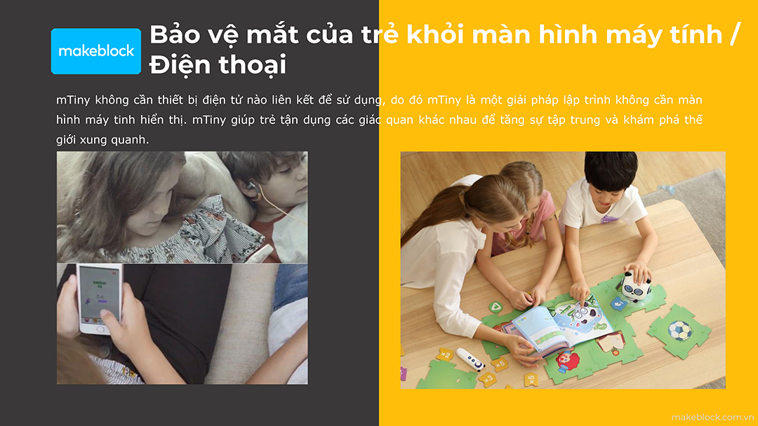 mTiny Coding Kit - Robot gấu trúc hình vuông bán chạy nhất cho các bạn 4 tuổi