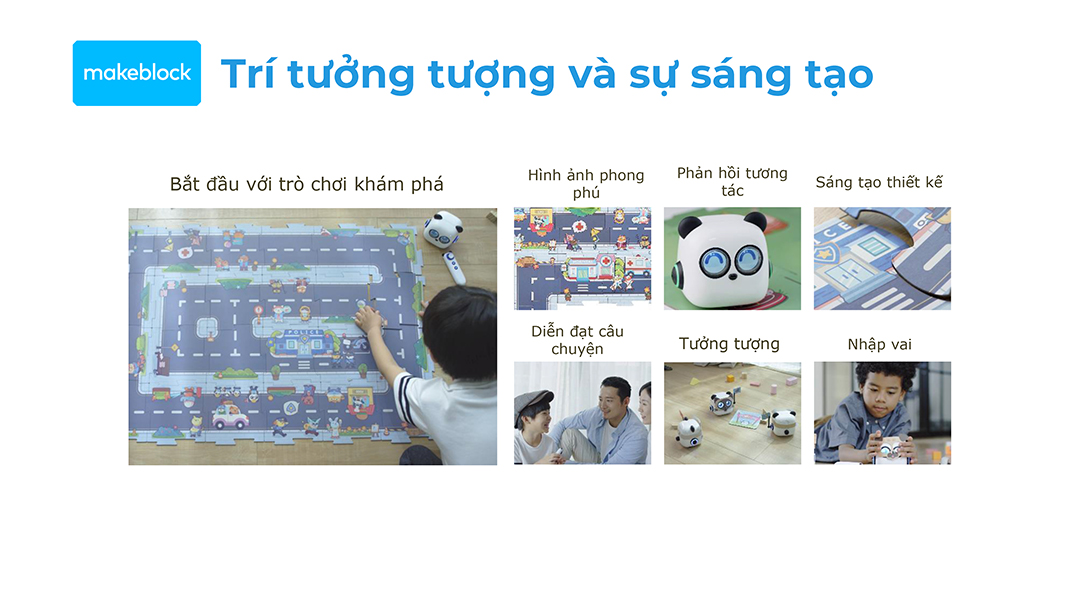 mTiny Coding Kit - Robot gấu trúc hình vuông bán chạy nhất cho các bạn 4 tuổi