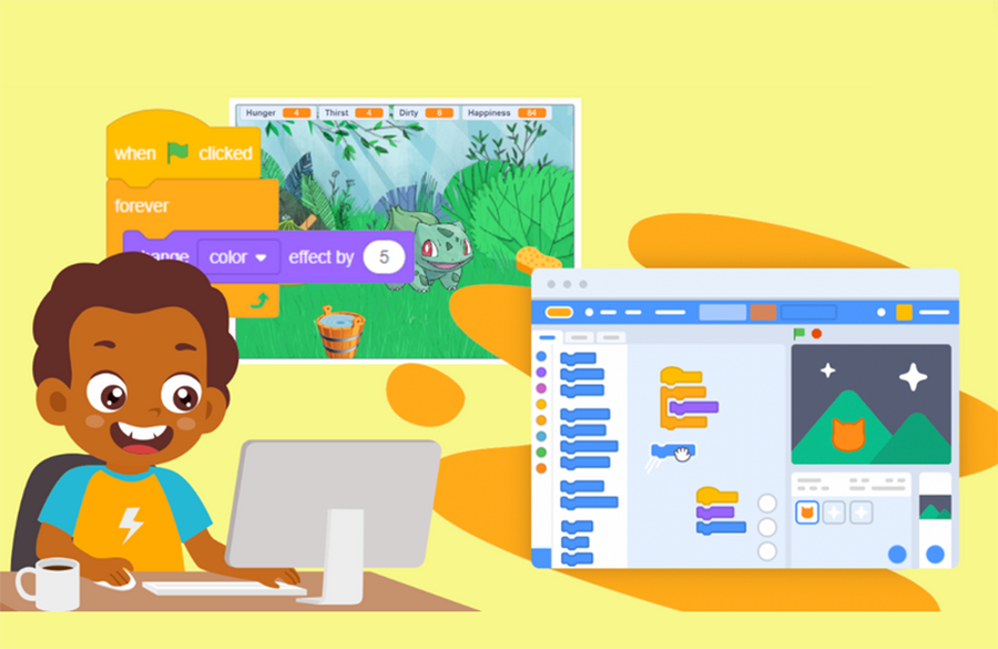 Lập trình Scratch tiểu học – Khơi nguồn sáng tạo và tư duy công nghệ 