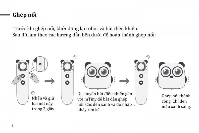 Làm sao để sử dụng robot mTiny đúng cách, an toàn