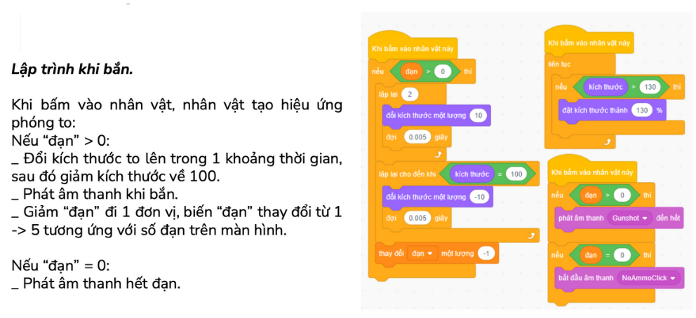 Gợi ý cách làm game bắn súng trên Scratch chỉ vài bước đơn giản