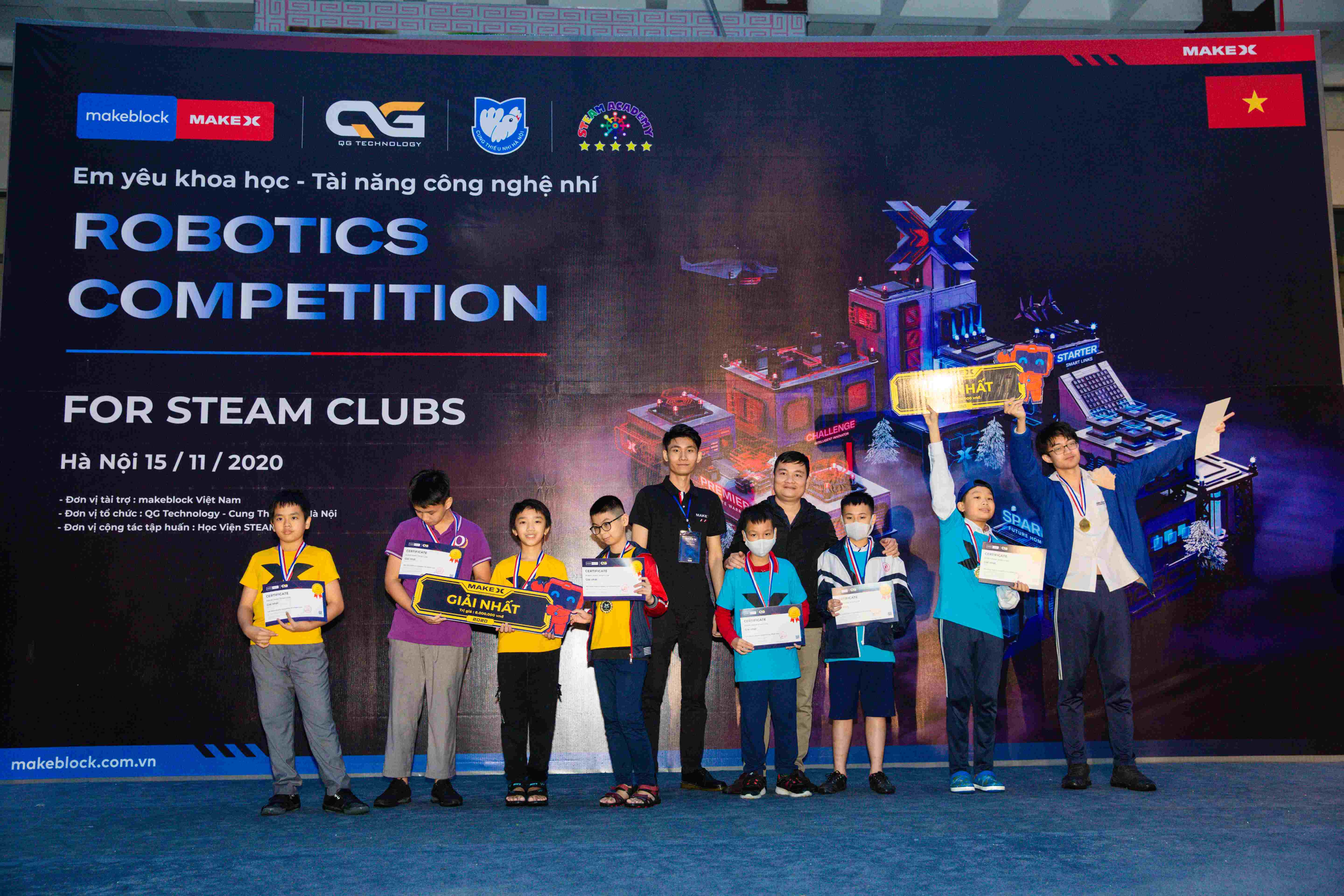 Tổng kết và trao giải cuộc thi 2020 MakeX Robotics Competiton For Steam Clubs